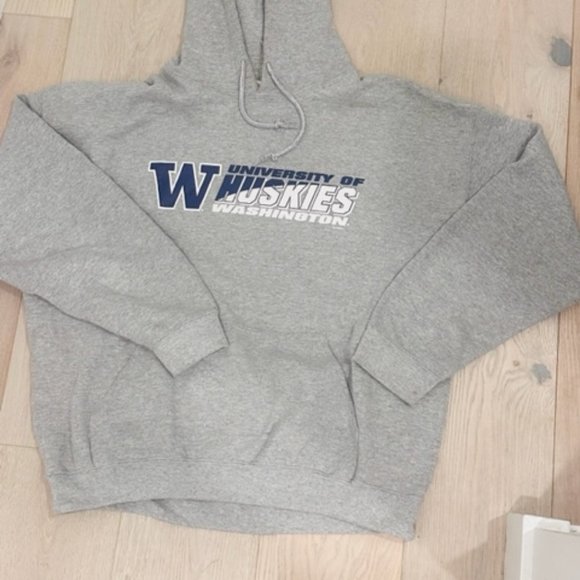 Gildan Grey Washington Huskies hoodie - Picture 1 of 2